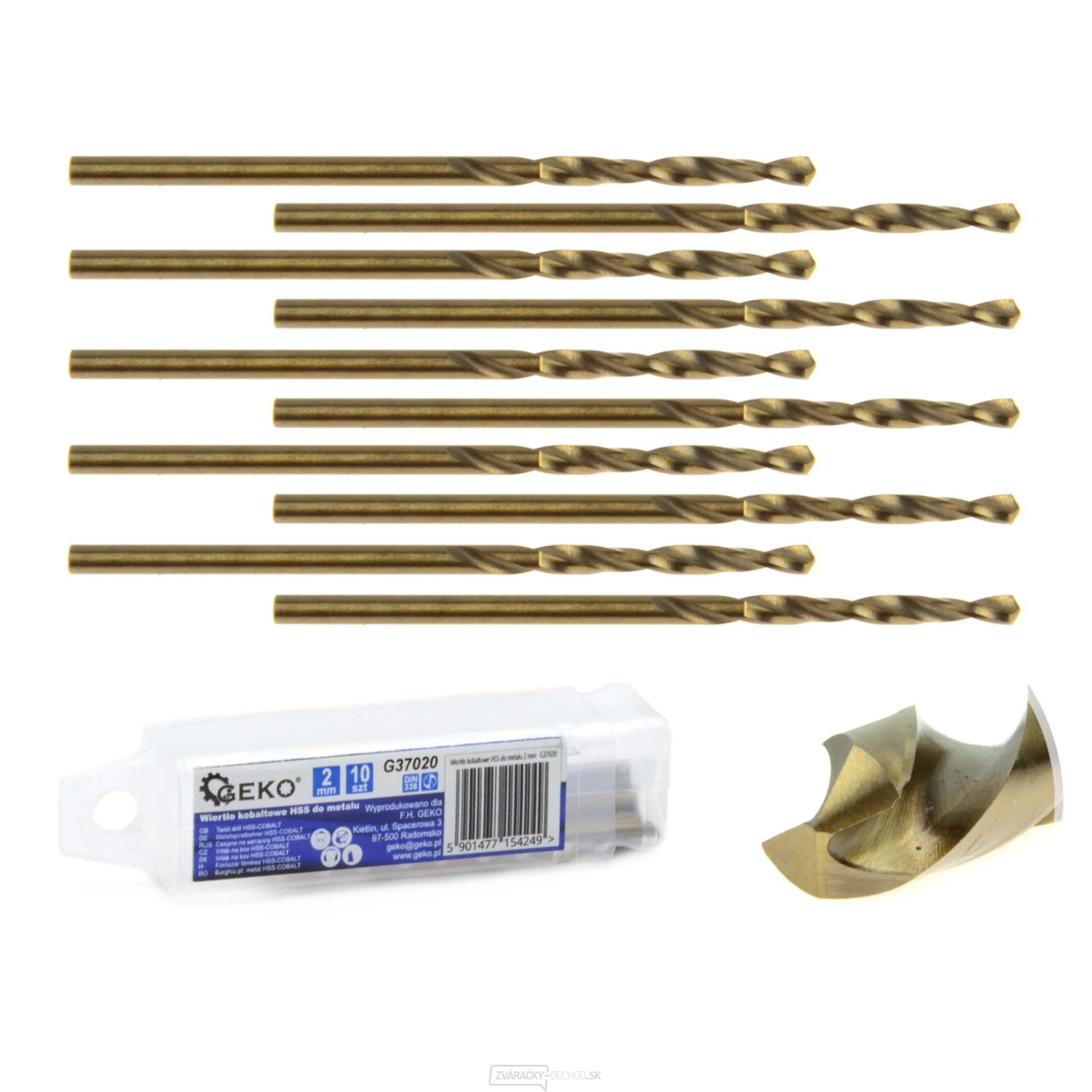 Kobaltový vrták HSS na kov 2 mm (10/2520)