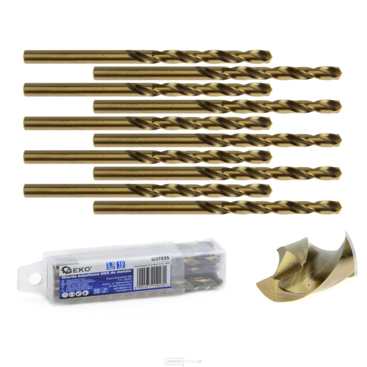 Kobaltový vrták HSS na kov 3,5 mm (10/1890)