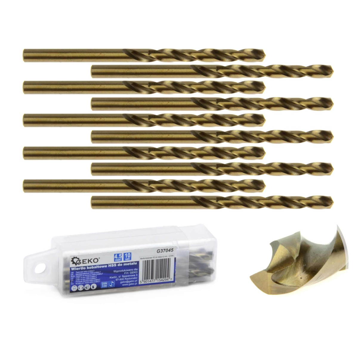 Kobaltový vrták HSS na kov 4,5 mm (10/770)