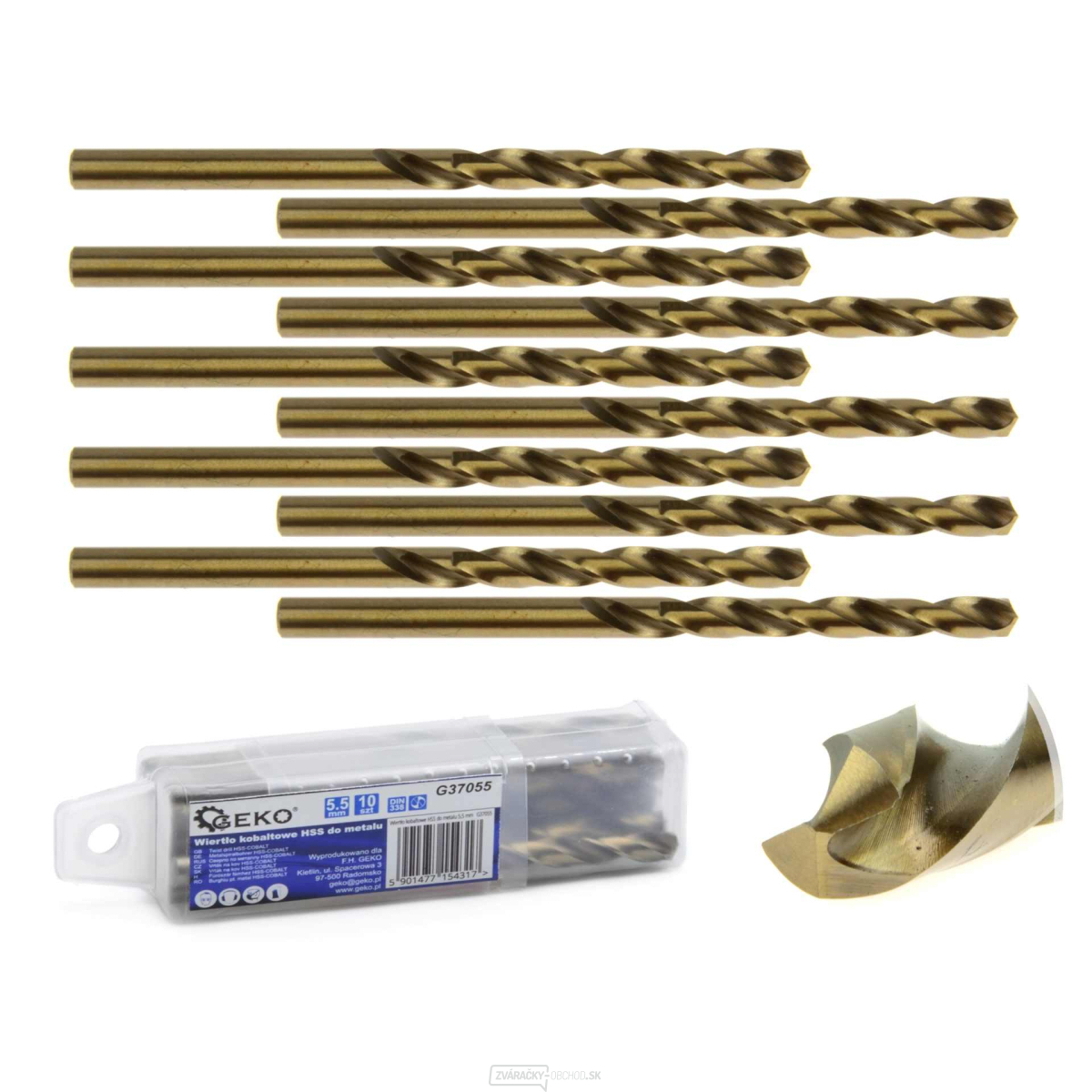 Kobaltový vrták HSS na kov 5,5 mm (10/720)