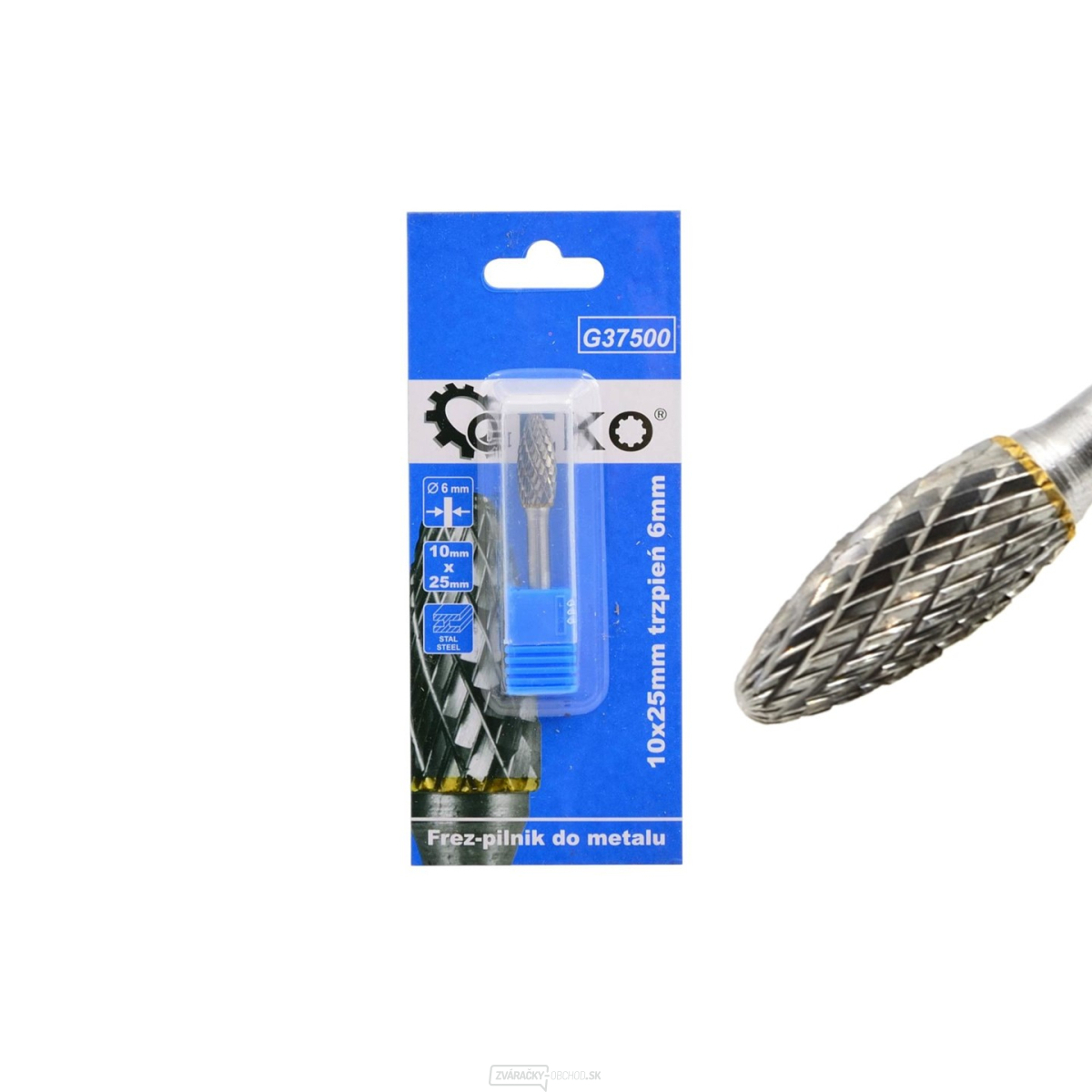 Fréza na kov z karbidu volfrámu 10x25 mm (200)