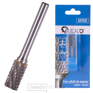 Fréza na kov z karbidu volfrámu 10x20 mm stopka 6 mm (čelná a bočná) (200) Fréza na kov z karbidu volfrámu 10x20 mm stopka 6 mm (čelná a bočná) (200) gallery main image