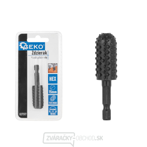 Polkruhová rašple na drevo 15 mm HEX (50/250) Polkruhová rašple na drevo 15 mm HEX (50/250) gallery main image