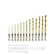 Sada titánových vrtákov 1,5 - 6,5 mm 13 ks šesťhranných (100) Sada titánových vrtákov 1,5 - 6,5 mm 13 ks šesťhranných (100) gallery main image