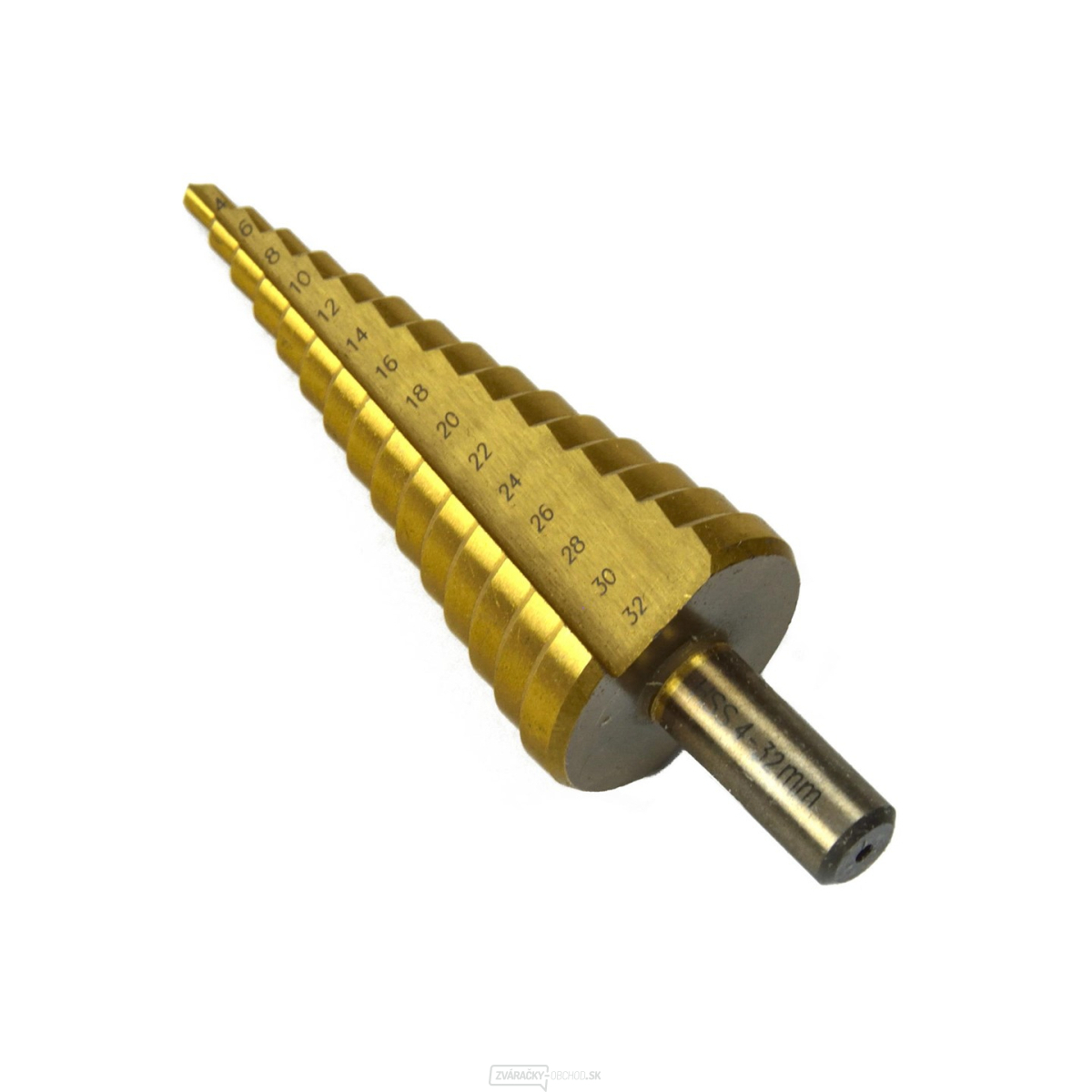 Kuželový vrták HSS TiN 4-32 mm (25/100)