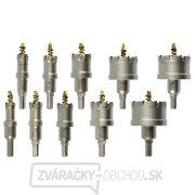 Sada vidlicových píl na kov s titánovými vrtákmi 10ks. 16-53 mm  Náhľad