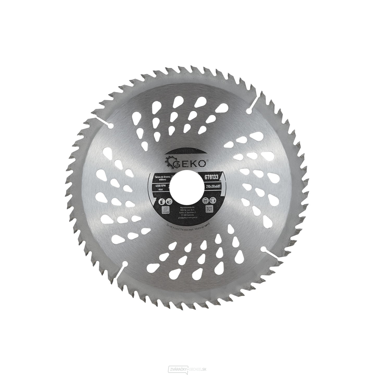 Pílový kotúč na drevo 210x30x60T (50)