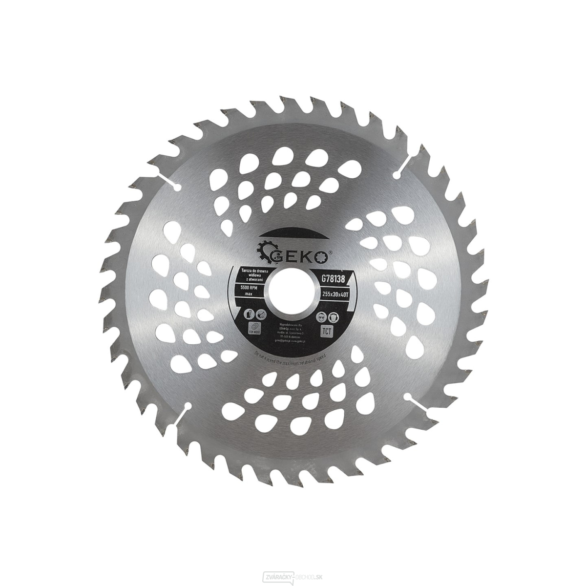 Pílový kotúč 255x30x40T (otvory) (25)