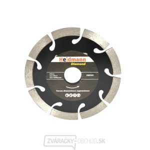 Heidmann/čierna/(100/200) priemer kotúča 125x22,2x10mm Heidmann/čierna/(100/200) priemer kotúča 125x22,2x10mm gallery main image