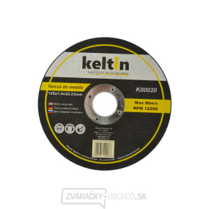 KELTIN kotúč na rezanie kovov 125x1,0 mm (25/100/400) KELTIN kotúč na rezanie kovov 125x1,0 mm (25/100/400) gallery main image