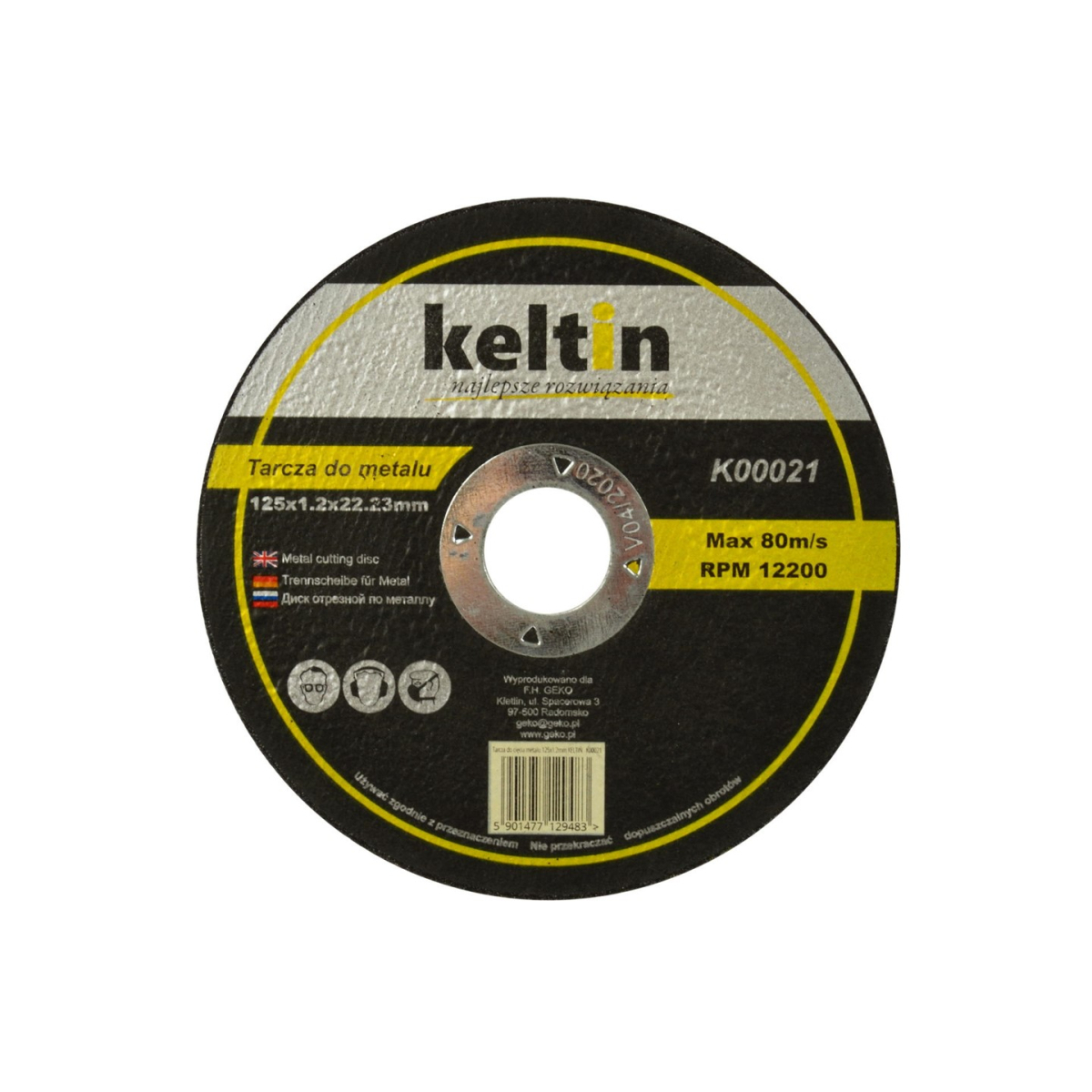 KELTIN kotúč na rezanie kovov 125x1,2 mm (25/100/400)