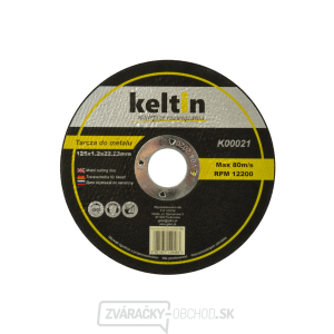 KELTIN kotúč na rezanie kovov 125x1,2 mm (25/100/400) gallery main image
