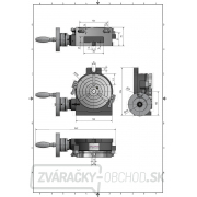 Horizontálně-vertikální kruhový dělicí stůl RT 150 Náhľad