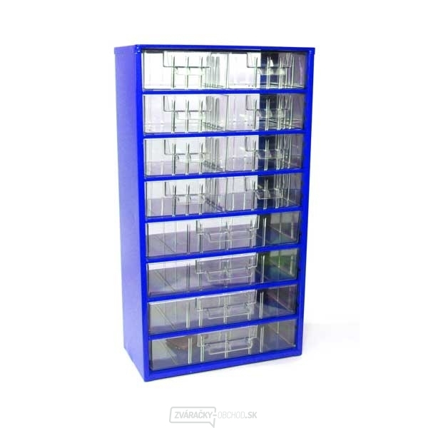 Závesná skrinka - 8 S, 4 V - modrá 6754M