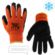 Zateplené zimné pracovné rukavice ORANGE r.9 (12/480) gallery main image