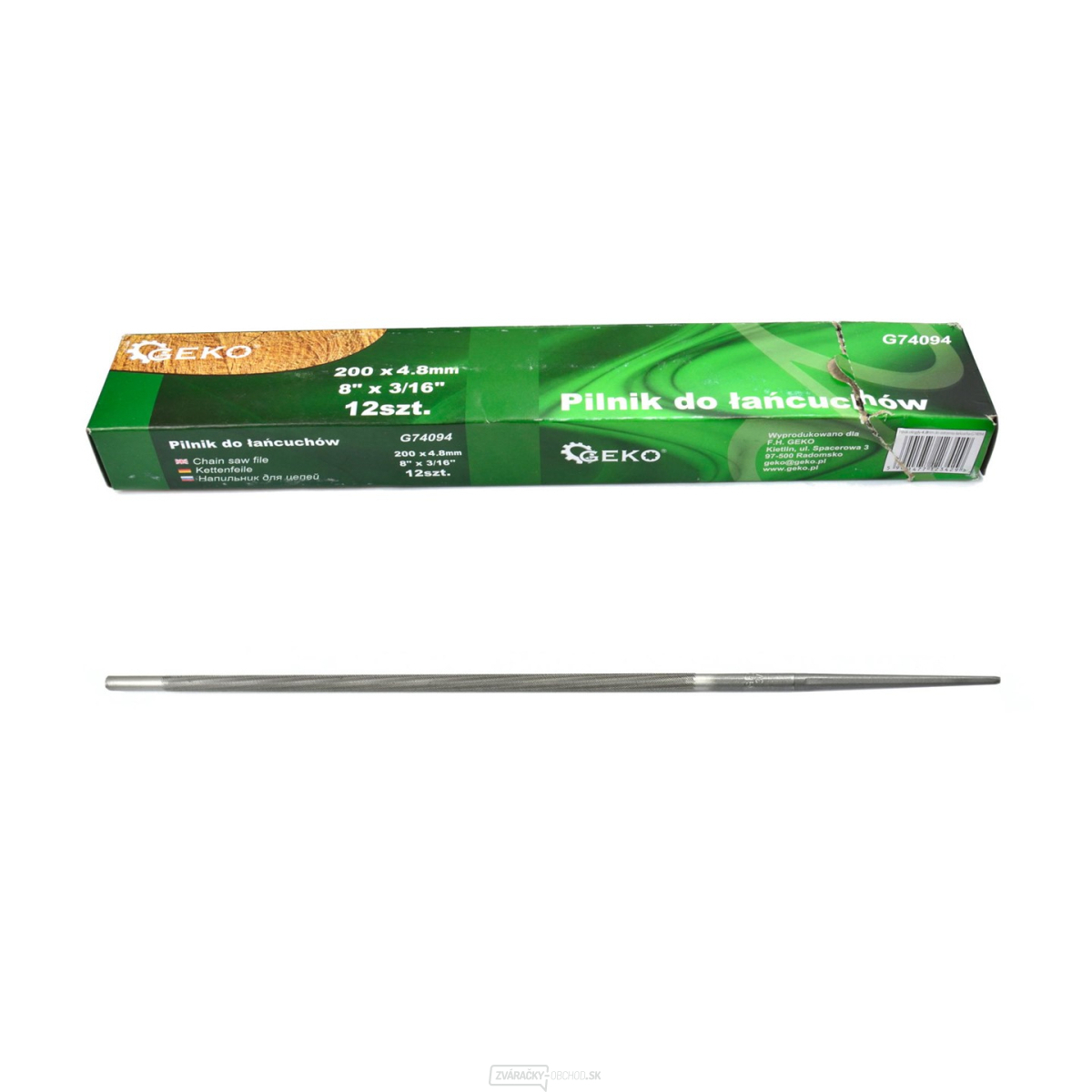 Okrúhly pilník 4,8 mm na ostrenie reťaze (12/600)