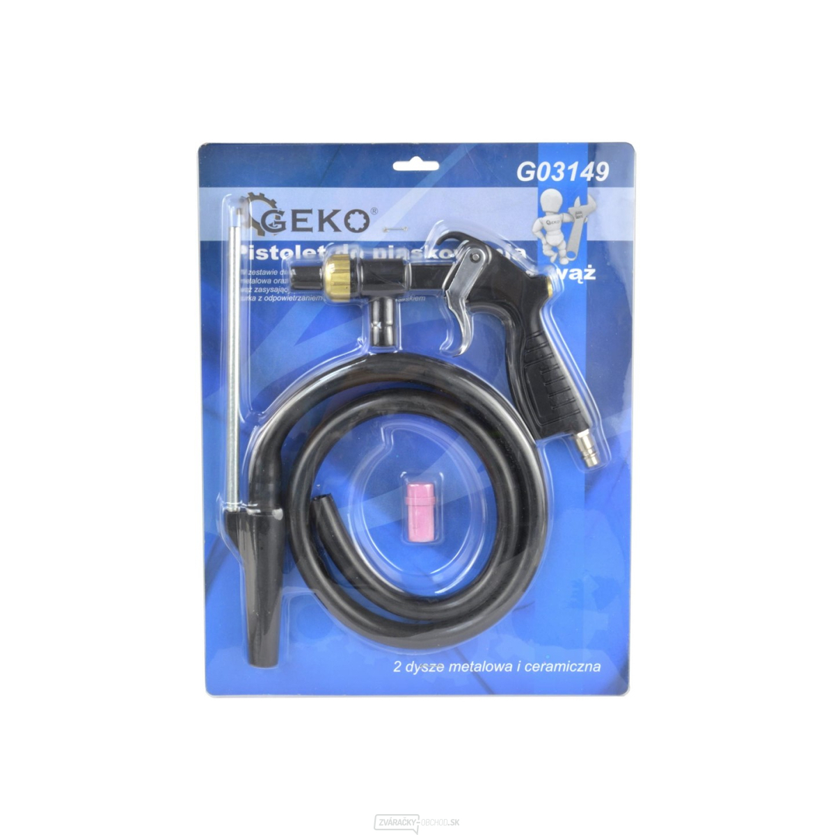 Pieskovacia pištoľ 2 x tryska + hadica(20) Pieskovacia pištoľ 2 x tryska + hadica(20) gallery main image