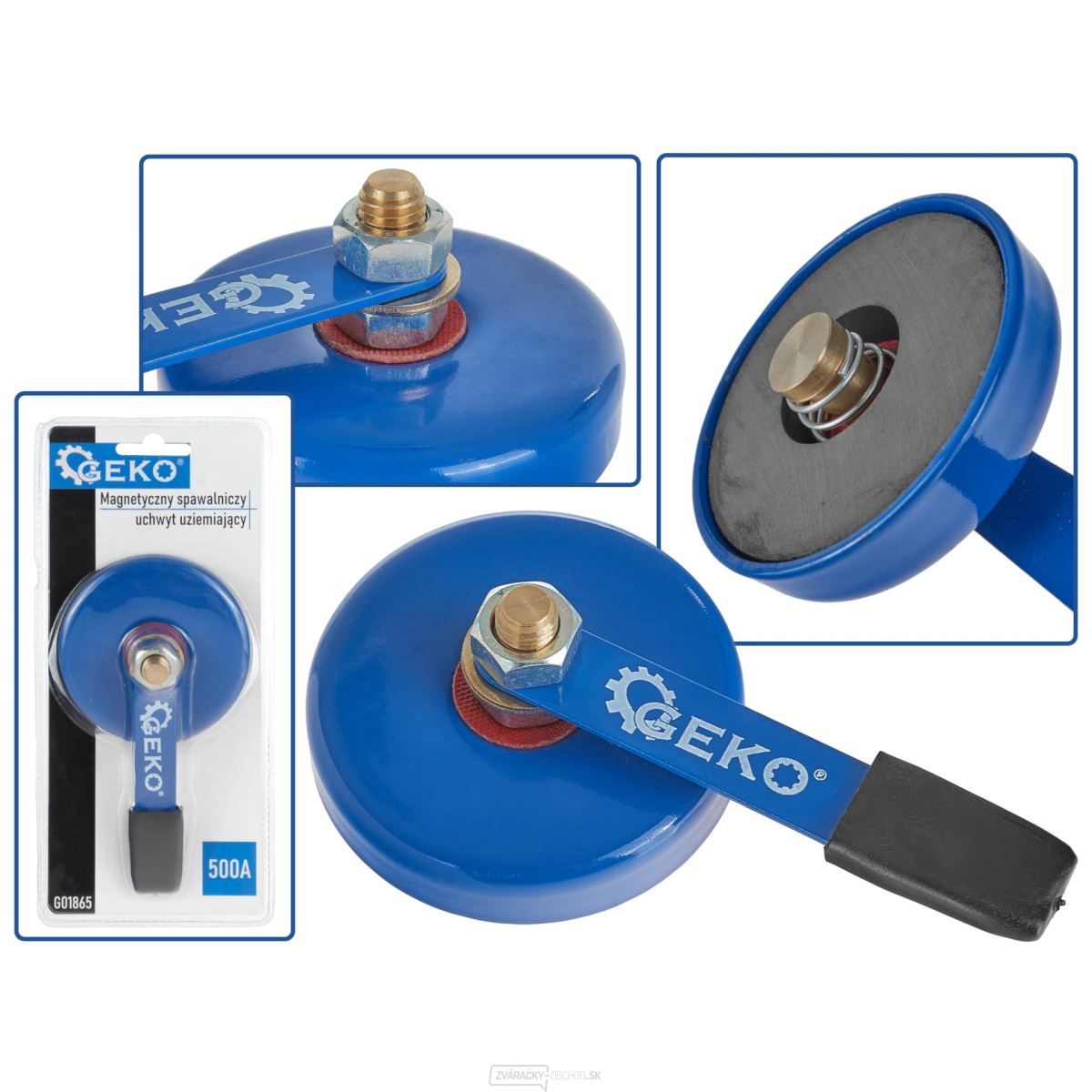 Magnetická uzemňovacia zváracia svorka 500A (12/24)