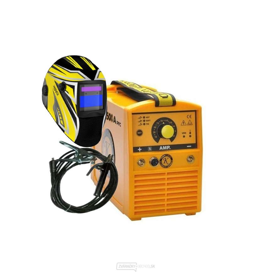 GAMA 1500A PFC + zváracie káble + kukla