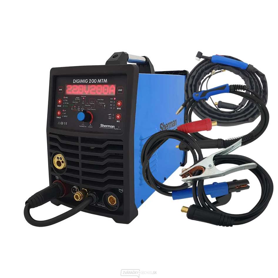 Invertorová zváračka Sherman DIGIMIG 200 MTM + Káble + Horák