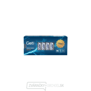 Batéria AAA (LR03) alkalická GETI 1,5V (10 kusov) Batéria AAA (LR03) alkalická GETI 1,5V (10 kusov) gallery main image