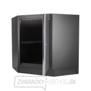 Rohová jednodverová dielenská skrinka Matabro MB-TGC1300B | 1 polica | 864x864x910 mm náhled