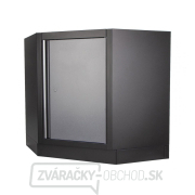 Rohová jednodverová dielenská skrinka Matabro MB-TGC1300B | 1 polica | 864x864x910 mm náhled