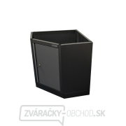 Rohová jednodverová dielenská skrinka Matabro MB-TGC1300B | 1 polica | 864x864x910 mm Náhľad