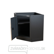 Rohová jednodverová dielenská skrinka Matabro MB-TGC1300B | 1 polica | 864x864x910 mm náhled