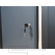 Rohová jednodverová dielenská skrinka Matabro MB-TGC1300B | 1 polica | 864x864x910 mm náhled