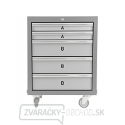 Dielenský vozík na náradie Matabro MB-TGC1305W | 5 zásuviek | 646x458x860 mm Náhľad