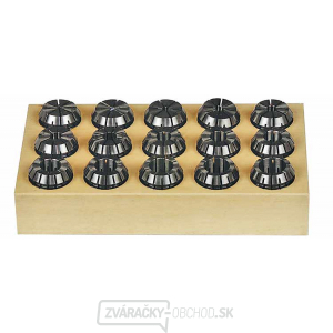 Kleštiny ER25, 1,5 – 16 mm, 15 ks Kleštiny ER25, 1,5 – 16 mm, 15 ks gallery main image