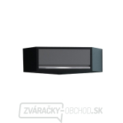 Rohová nástenná skrinka Matabro MB-WGB1334 | výklopné dvierka | 864x864x350 mm gallery main image