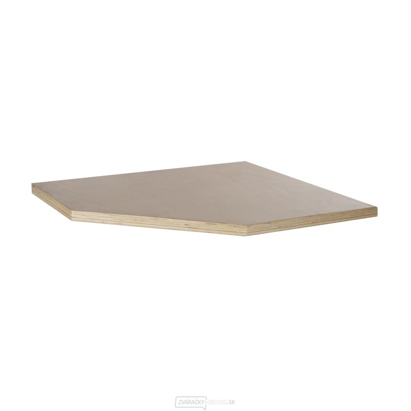 Rohová drevená pracovná doska do zostavy dielenského nábytku Matabro MB-TGW34 | 865x865x40 mm