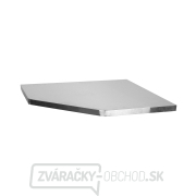 Matabro MB-TGW34S, Rohová nerezová pracovná doska do zostavy dielenského nábytku | 865x865x40 mm Náhľad