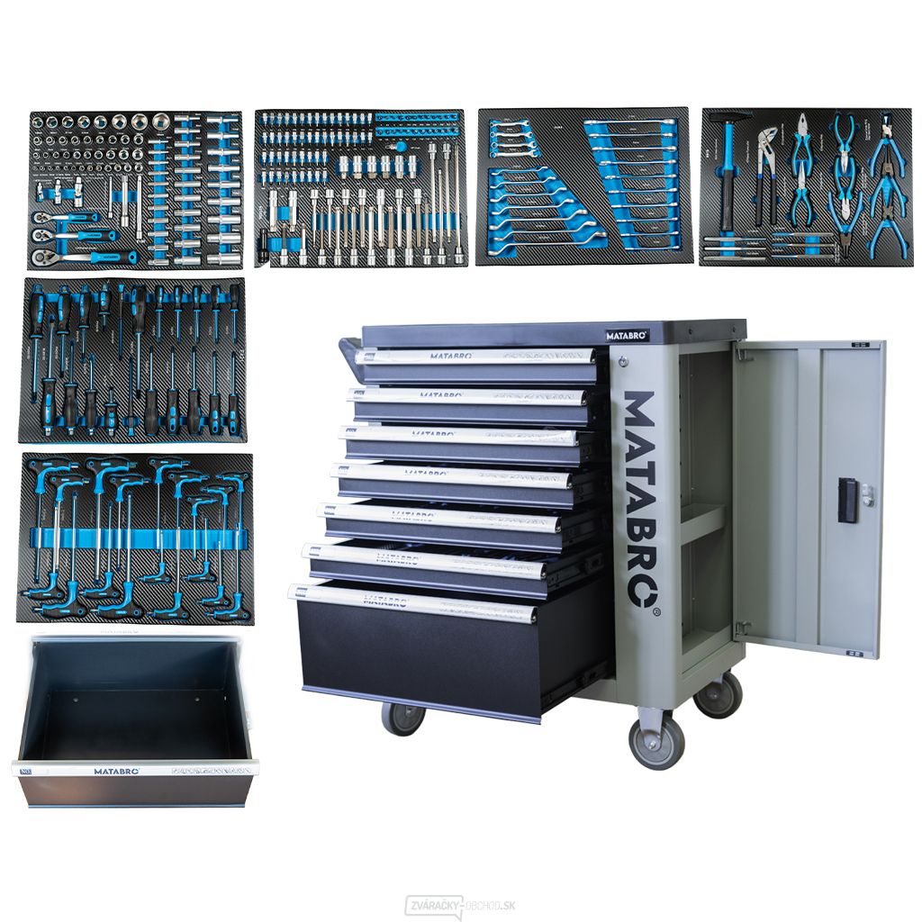 Dielenský vozík s náradím Matabro MB-TC01 | 251 ks