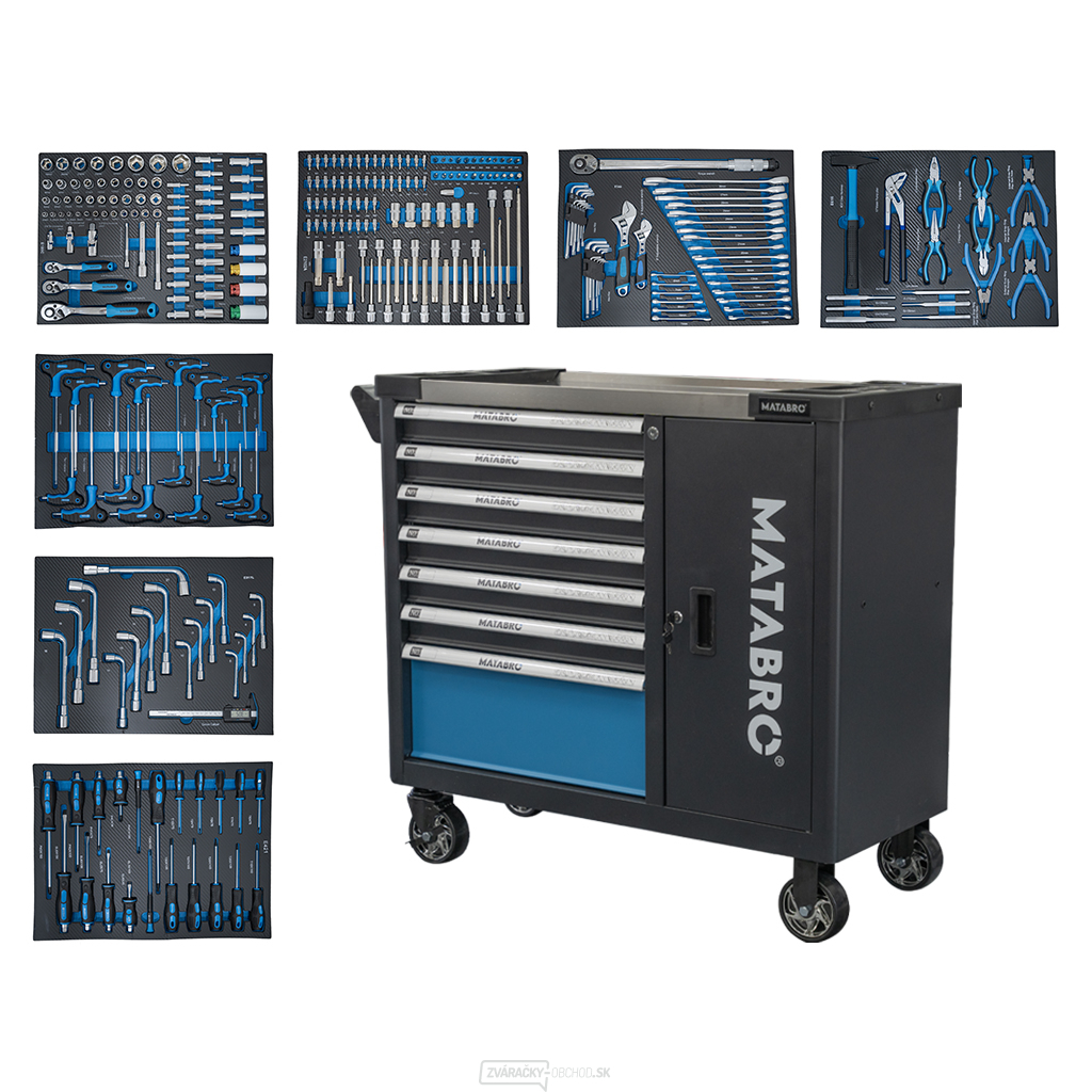 Dielenský vozík s náradím Matabro MB-TC02 | 298 ks