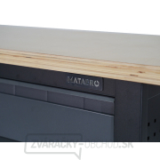 Pracovný dielenský stôl Matabro MB-TSK5422-L | 2 zásuvky | 2 skrinky | 1200 x 600 x 860 - 900 mm náhled