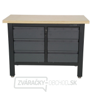 Pracovný dielenský stôl Matabro MB-TSK5406-L | 6 zásuviek | 1200 x 600 x 860 - 900 mm Náhľad