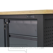 Pracovný dielenský stôl Matabro MB-TSK5413-L | 3 zásuvky | 1 skrinka | 1200 x 600 x 860 - 900 mm náhled