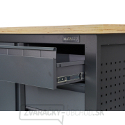 Pracovný dielenský stôl Matabro MB-TSK5413-L | 3 zásuvky | 1 skrinka | 1200 x 600 x 860 - 900 mm náhled