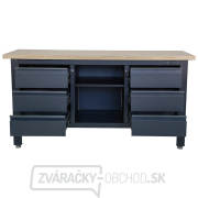 Pracovný dielenský stôl Matabro MB-TSK7506-L | 6 zásuviek | 1 polica | 1690 x 600 x 860 - 900 mm Náhľad