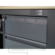 Pracovný dielenský stôl Matabro MB-TSK7506-L | 6 zásuviek | 1 polica | 1690 x 600 x 860 - 900 mm náhled