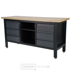 Pracovný dielenský stôl Matabro MB-TSK7506-L | 6 zásuviek | 1 polica | 1690 x 600 x 860 - 900 mm Pracovný dielenský stôl Matabro MB-TSK7506-L | 6 zásuviek | 1 polica | 1690 x 600 x 860 - 900 mm gallery main image
