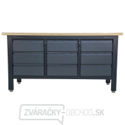 Pracovný dielenský stôl Matabro MB-TSK7509-L | 9 zásuviek | 1690 x 600 x 860 - 900 mm Náhľad
