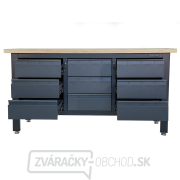 Pracovný dielenský stôl Matabro MB-TSK7509-L | 9 zásuviek | 1690 x 600 x 860 - 900 mm Náhľad
