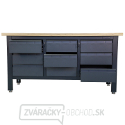 Pracovný dielenský stôl Matabro MB-TSK7509-L | 9 zásuviek | 1690 x 600 x 860 - 900 mm Pracovný dielenský stôl Matabro MB-TSK7509-L | 9 zásuviek | 1690 x 600 x 860 - 900 mm náhled