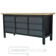 Pracovný dielenský stôl Matabro MB-TSK7509-L | 9 zásuviek | 1690 x 600 x 860 - 900 mm Pracovný dielenský stôl Matabro MB-TSK7509-L | 9 zásuviek | 1690 x 600 x 860 - 900 mm gallery main image
