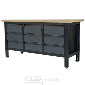 Pracovný dielenský stôl Matabro MB-TSK7509-L | 9 zásuviek | 1690 x 600 x 860 - 900 mm Pracovný dielenský stôl Matabro MB-TSK7509-L | 9 zásuviek | 1690 x 600 x 860 - 900 mm gallery main image