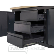 Pracovný dielenský stôl Matabro MB-TSK7523-L | 3 zásuvky | 2 skrinky | 1690 x 600 x 860 - 900 mm náhled